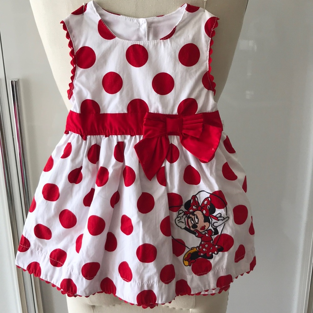 Minnie Mouse Red polka dot dress
